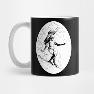 Rabbit character sketch - fantasy inspired art and designs Mug